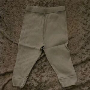 Cozy Kids Ribbed Pants - Gray